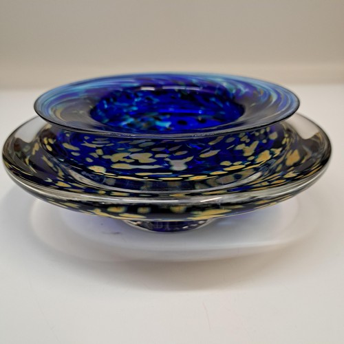 GBG-042 Ikebana Bowl Blue $125 at Hunter Wolff Gallery